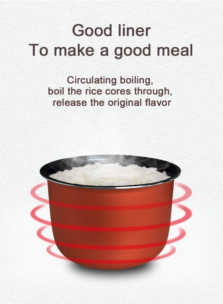 12 فولت / 24 فولت طباخ أرز سيارة صغير سعة 2 لتر، قدر طعام كهربائي محمول، باخر سريع، تلقائي بالكامل مع حماية من ارتفاع درجة الحرارة، للسفر لتحضير الأرز والشوربة والعصيدة والكعك. - Image 3